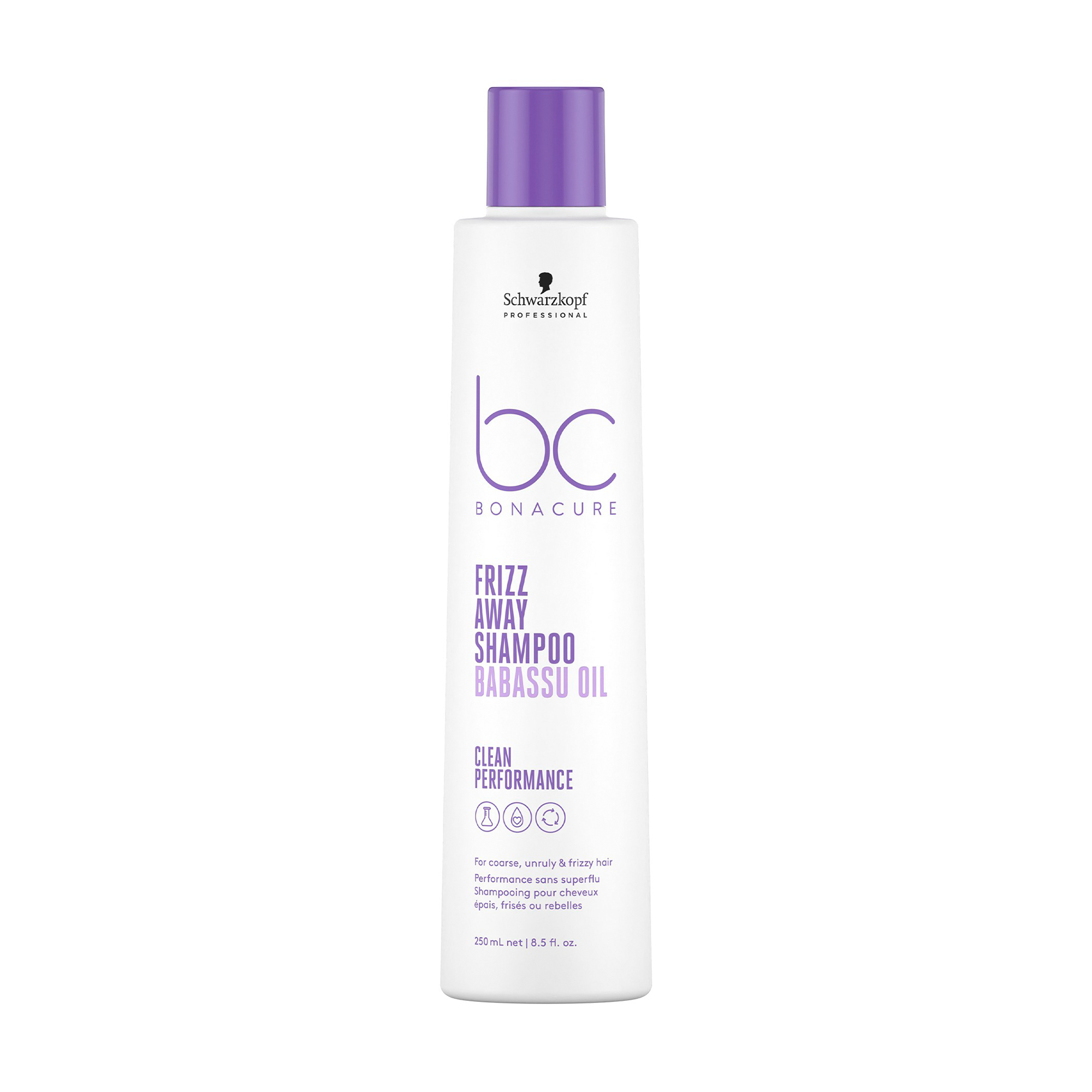Шампунь Schwarzkopf Professional BC Bonacure Frizz Away Shampoo для жорсткого, неслухняного і кучерявого волосся, 250 мл